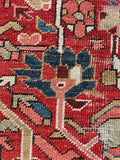 9x12 Antique Persian Heriz Rug #2809 - Blue Parakeet Rugs