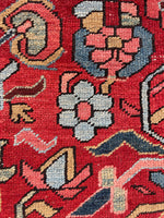 9x12 Antique Persian Heriz Rug #2809 - Blue Parakeet Rugs