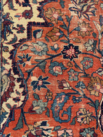 10'8 x 14' Antique Tabriz rug #2134 / Large Vintage Rug - Blue Parakeet Rugs