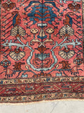 3'4 x 5'7 Antique Blush Persian Malayer rug #2296 at Anthropologie - Blue Parakeet Rugs