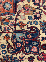 10'8 x 14' Antique Tabriz rug #2134 / Large Vintage Rug - Blue Parakeet Rugs