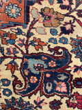 10'8 x 14' Antique Tabriz rug #2134 / Large Vintage Rug - Blue Parakeet Rugs