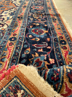 10'8 x 14' Antique Tabriz rug #2134 / Large Vintage Rug - Blue Parakeet Rugs