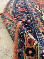 10'8 x 14' Antique Tabriz rug #2134 / Large Vintage Rug - Blue Parakeet Rugs