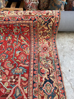 9x12 Antique Persian Heriz Rug #2809 - Blue Parakeet Rugs