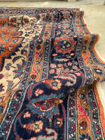 10'8 x 14' Antique Tabriz rug #2134 / Large Vintage Rug - Blue Parakeet Rugs