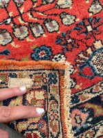 2'1 x 3'0 Antique Scatter rug #2138 / 2x3 Vintage Rug - Blue Parakeet Rugs