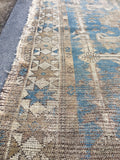 3'3 x 5'8 Love Worn Caucasian Rug / small antique rug (#956) - Blue Parakeet Rugs