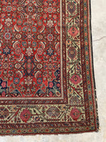 4'3 x 6'10 Antique Bakhtiari rug #2140ML / 4x7 Vintage Rug - Blue Parakeet Rugs