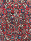 4'3 x 6'10 Antique Bakhtiari rug #2140ML / 4x7 Vintage Rug - Blue Parakeet Rugs