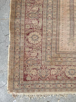 4x6 Antique Turkish Prayer rug #2144 / 4x6 Vintage Rug - Blue Parakeet Rugs