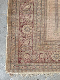 4x6 Antique Turkish Prayer rug #2144 / 4x6 Vintage Rug - Blue Parakeet Rugs