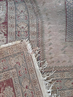 4x6 Antique Turkish Prayer rug #2144 / 4x6 Vintage Rug - Blue Parakeet Rugs