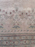 4x6 Antique Turkish Prayer rug #2144 / 4x6 Vintage Rug - Blue Parakeet Rugs