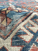 3'3 x 9'9 Antique Caucasian Runner (#958) - Blue Parakeet Rugs