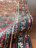 2'5 x 3'7 Worn Antique Persian Scatter rug #1675 - Blue Parakeet Rugs