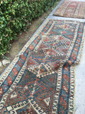 3'3 x 9'9 Antique Caucasian Runner (#958) - Blue Parakeet Rugs