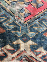 3'3 x 9'9 Antique Caucasian Runner (#958) - Blue Parakeet Rugs