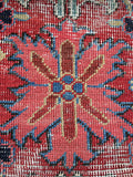 8'8 x 12'3 antique Persian Heriz / Large vintage rug / 9x12 vintage Persian rug ( #1134) - Blue Parakeet Rugs