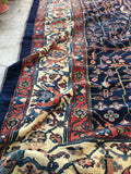 10'8 x 12'4 Antique Malayer Rug / Large Persian Rug - Blue Parakeet Rugs