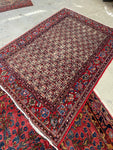5'1 x 7'1 Vintage Persian Bidjar rug #2304ML / 5x7 vintage rug - Blue Parakeet Rugs