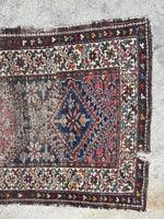 3'3 x 5'5 Worn To Perfection Persian Rug #2813