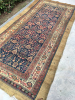5x9 antique Persian camel hair Serab rug (#968) - Blue Parakeet Rugs