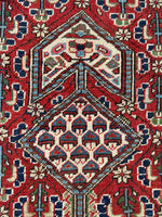 8'4 x 11'5 Antique Heriz rug #2147ML / 8x12 Vintage Rug - Blue Parakeet Rugs