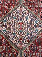 8'4 x 11'5 Antique Heriz rug #2147ML / 8x12 Vintage Rug - Blue Parakeet Rugs