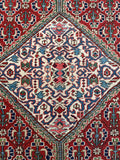 8'4 x 11'5 Antique Heriz rug #2147ML / 8x12 Vintage Rug - Blue Parakeet Rugs