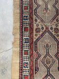 3'2 x 12'8 Antique Persian Camel Hair Runner #2581ML - Blue Parakeet Rugs