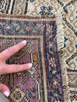 3'10 x 10'6 Antique Persian Bibikabad runner #2308ML / 4x11 Vintage Runner - Blue Parakeet Rugs