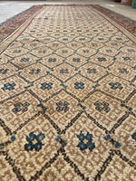 3'10 x 10'6 Antique Persian Bibikabad runner #2308ML / 4x11 Vintage Runner - Blue Parakeet Rugs