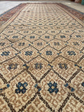 3'10 x 10'6 Antique Persian Bibikabad runner #2308ML / 4x11 Vintage Runner - Blue Parakeet Rugs