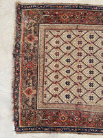 3'10 x 10'6 Antique Persian Bibikabad runner #2308ML / 4x11 Vintage Runner - Blue Parakeet Rugs