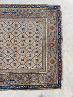 3'10 x 10'6 Antique Persian Bibikabad runner #2308ML / 4x11 Vintage Runner - Blue Parakeet Rugs