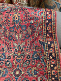 2'1 x 4'2 Antique Skinny Persian Sarouk Rug #2815 / Skinny Vintage Rug