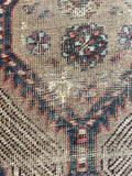 3'2 x 12'8 Antique Persian Camel Hair Runner #2581ML - Blue Parakeet Rugs