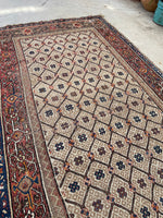 3'10 x 10'6 Antique Persian Bibikabad runner #2308ML / 4x11 Vintage Runner - Blue Parakeet Rugs