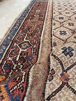 3'10 x 10'6 Antique Persian Bibikabad runner #2308ML / 4x11 Vintage Runner - Blue Parakeet Rugs