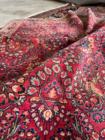 3'5 x 5' Vibrant Antique Persian Sarouk Rug #2816
