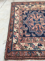 3'6 x 6'7 antique Malayer Rug (#577) - Blue Parakeet Rugs