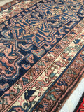 3'6 x 6'7 antique Malayer Rug (#577) - Blue Parakeet Rugs