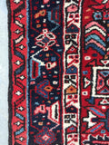 3'10 x 11'5 vintage Gharajeh runner #578 - Blue Parakeet Rugs