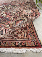 9'3 x 12'9 Vintage Heriz rug #2149ML / 9x13 Vintage Rug - Blue Parakeet Rugs