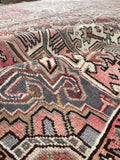 9'3 x 12'9 Vintage Heriz rug #2149ML / 9x13 Vintage Rug - Blue Parakeet Rugs