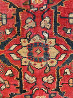 10’8 x 13’6 Antique Persian Mahal #2309ML / 11x14 vintage rug - Blue Parakeet Rugs