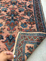 2'2 x 3  antique Persian Lilihan rug - Blue Parakeet Rugs