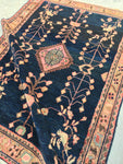 4'5 x 6'7 antique Malayer rug - Blue Parakeet Rugs