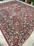10’4 x 13’7 Antique Persian Mahal #2310ML / 10x14 Mahal - Blue Parakeet Rugs